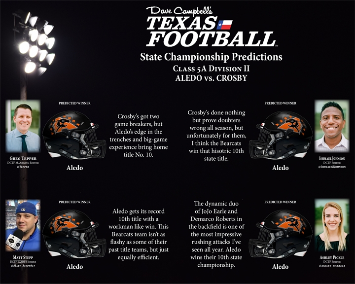 Aledo (121) vs Crosby (123) 5A Division II UIL Football State