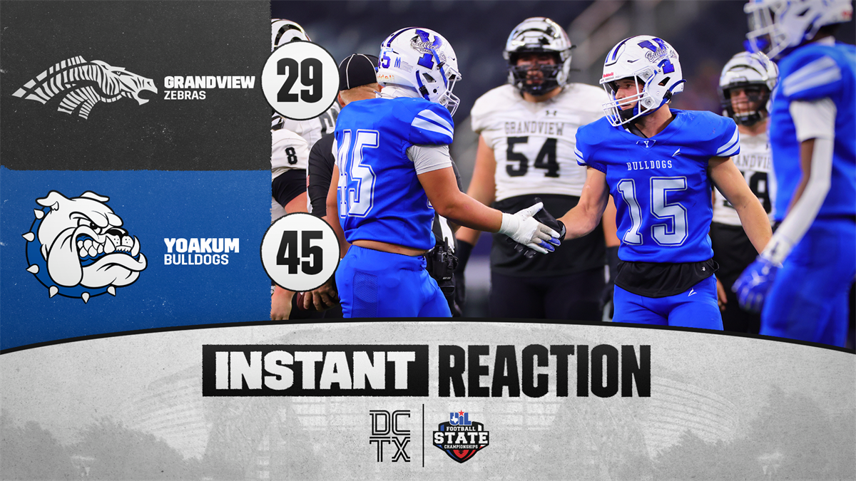 3A DI INSTANT REACTION: Yoakum 45, Grandview 29
