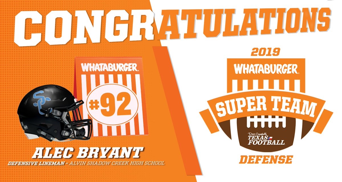 WATCH Whataburger Super Team Presentation with Alvin Shadow Creek DL