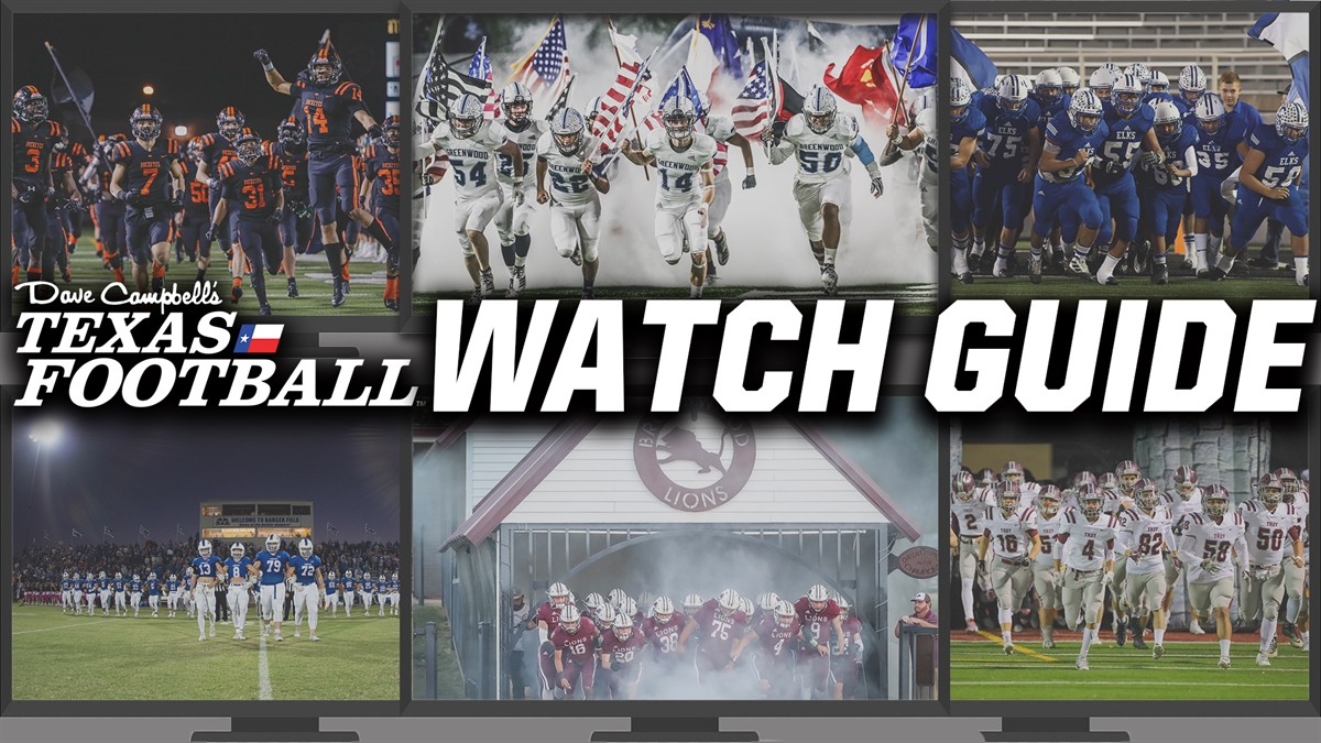 DCTF Texas High School Football Watch Guide: list of online video streams for Week 5