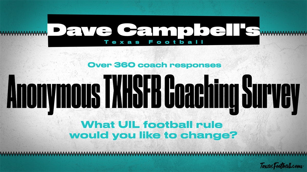 2021 DCTF Anonymous TXHSFB Coaching Survey What UIL football rule