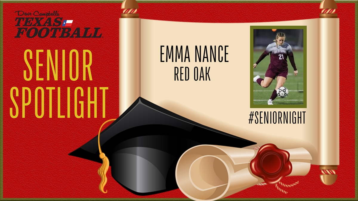 Senior Night: Red Oak soccer star Emma Nance!, image size:1200x675