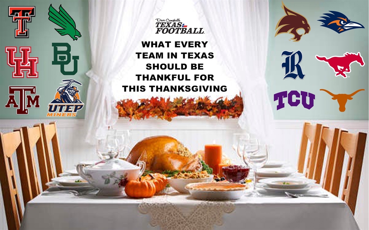 Giving thanks on Thanksgiving to one thing from each FBS program