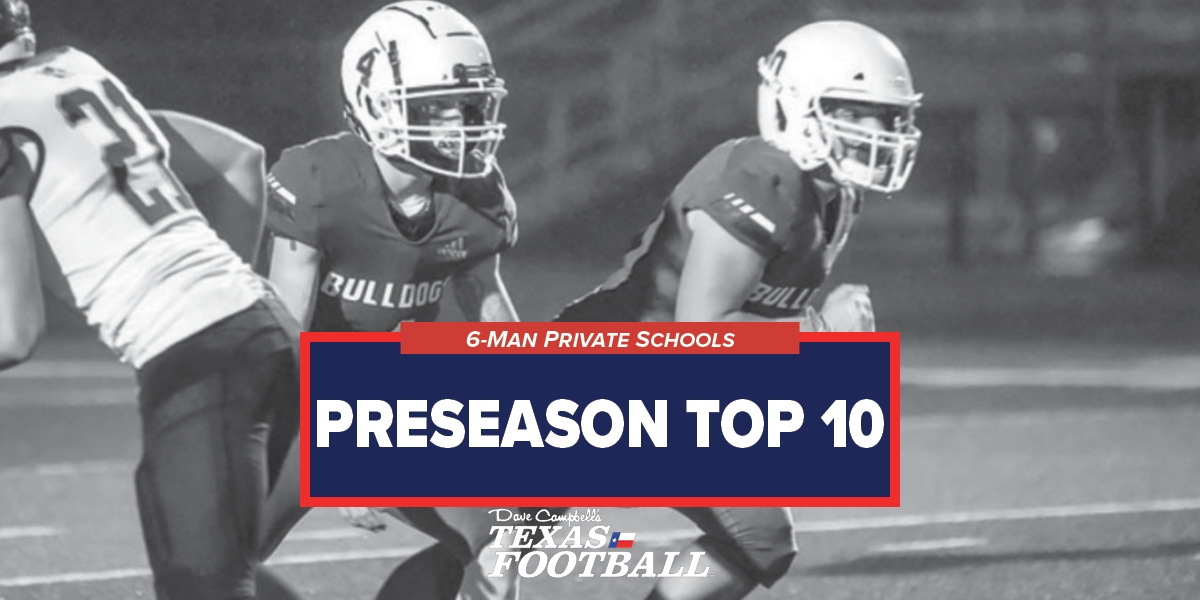 REVEALED Top 10 Private School 6Man Teams in Texas High School