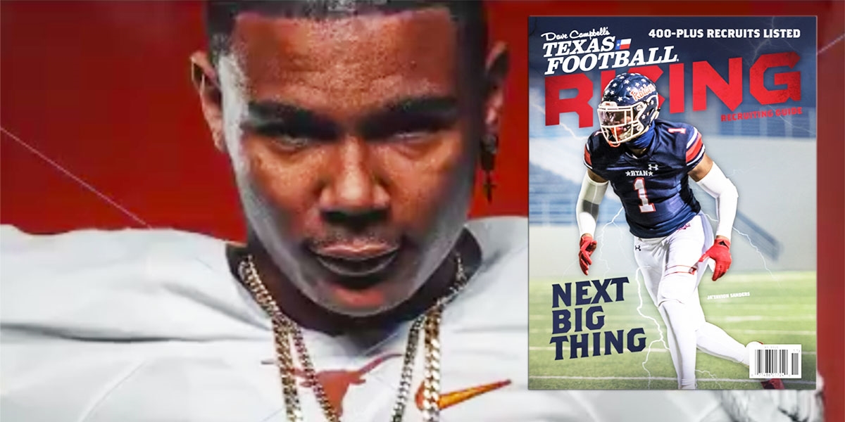 Texas Inks DCTF Rising Coverboy Ja'Tavion Sanders