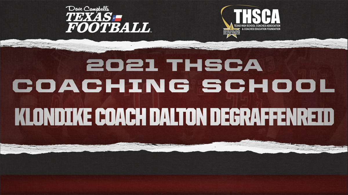 THSCA Coaching School Interview Klondike head coach Dalton DeGraffenreid