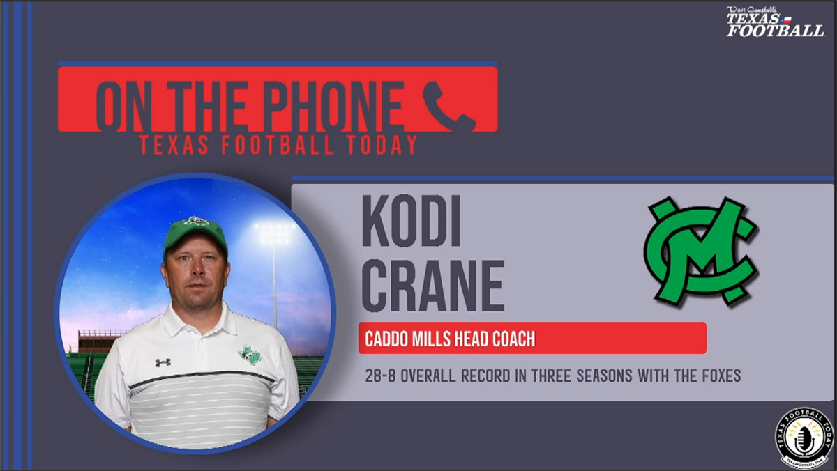 Interview Caddo Mills head coach Kodi Crane