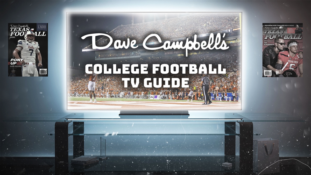Dave Campbells College Football TV Guide for Week 2