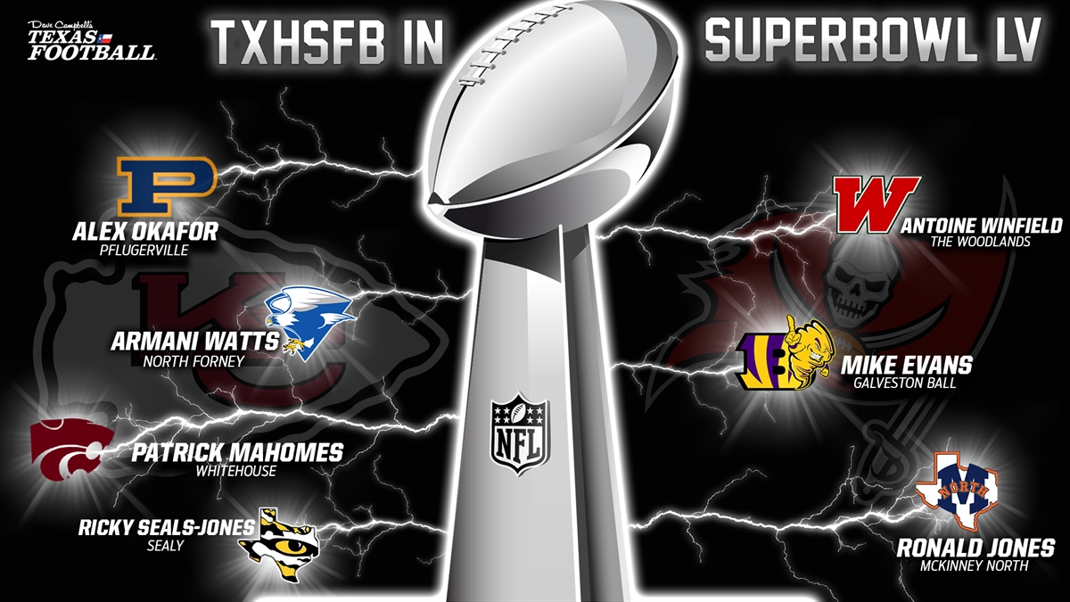 Here are the former TXHSFB players playing in Super Bowl LV