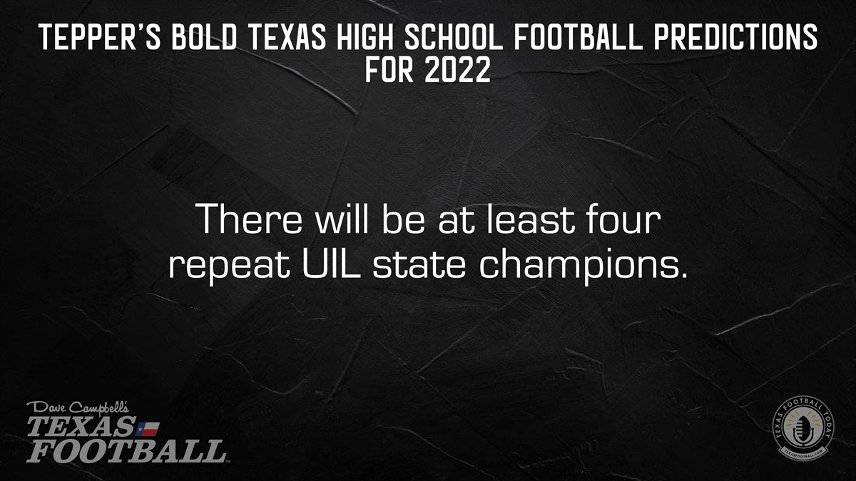 Bold Texas High School Football Predictions for 2022