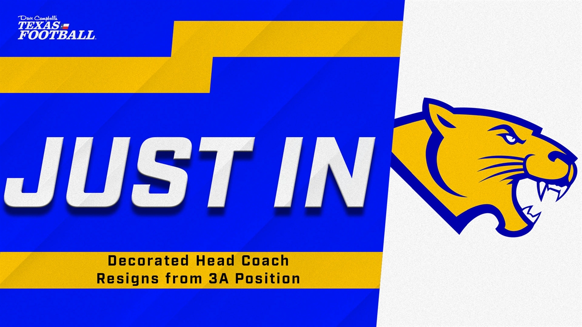 Decorated Head Coach Resigns from 3A Position