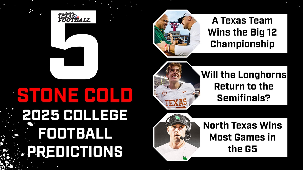 5 STONE COLD 2025 College Football Predictions