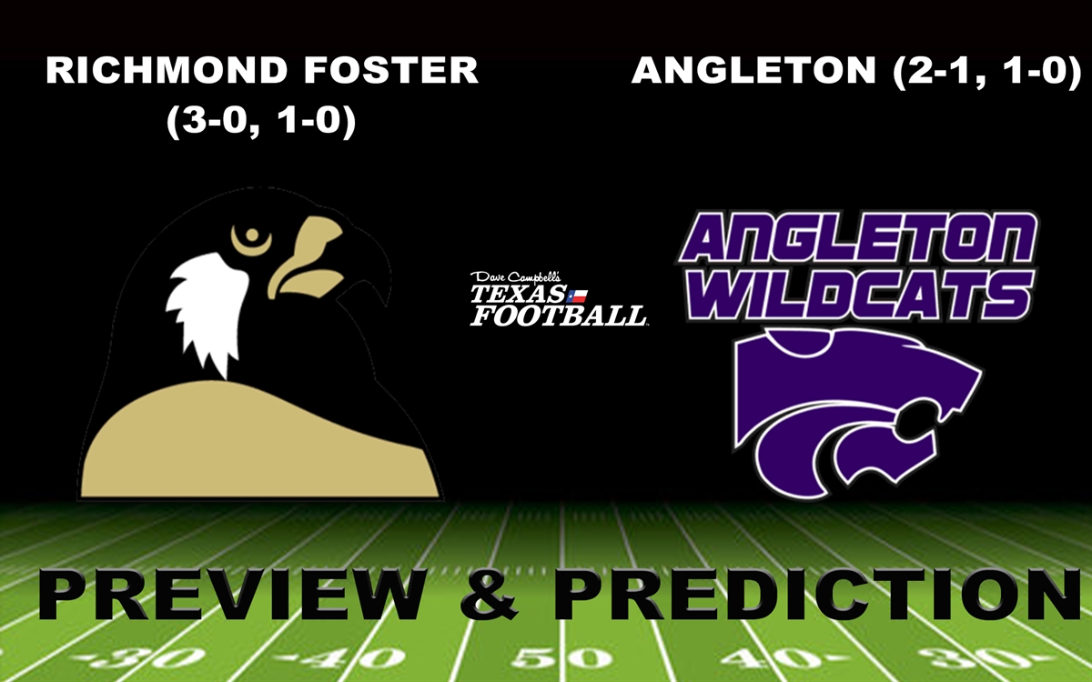 Preview & Prediction Richmond Foster (30, 10) at Angleton (21, 10)
