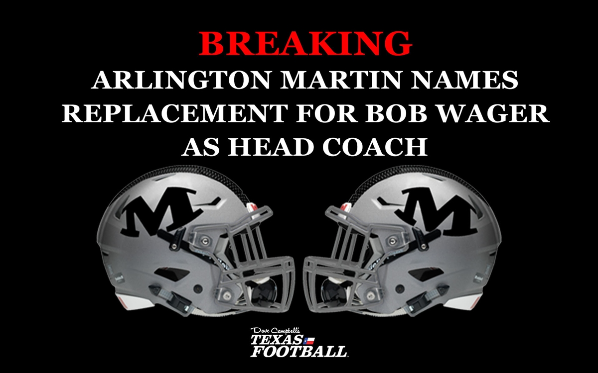 Arlington Martin names replacement for Bob Wager as head coach