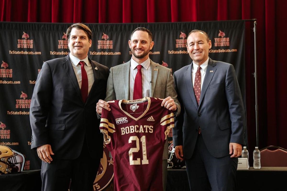 Texas State, G.J. Kinne issue statement of intent at introductory press conference