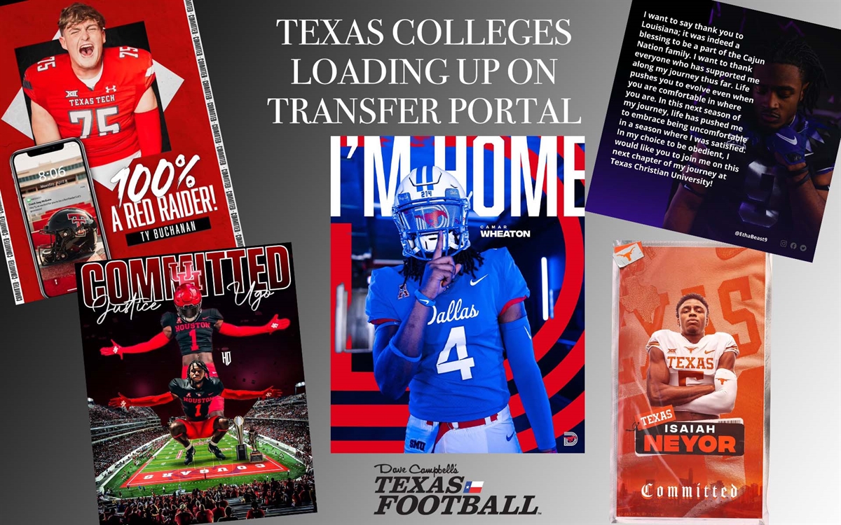 New Texas college coaches utilize transfer portal to replenish ranks